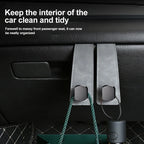 Suede Leather Car Glove Box Hanging Hook for Handbags and Accessories