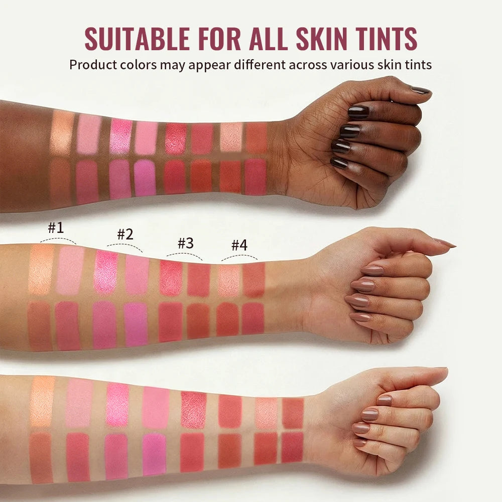 4-Shade Matte and Shimmer Blush Palette - 6