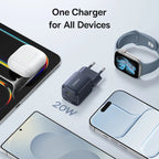 20W USB-C Fast Wall Charger for Smartphones and Tablets