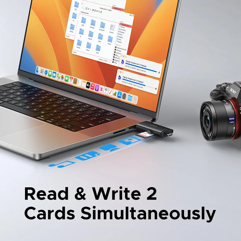 USB-C and USB 3.0 SD 4.0 Memory Card Reader - 4