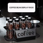 Single Dose Coffee Bean Storage Tubes with Exhaust Valve Rack