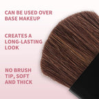 Spherical Powder Bead Blusher for Natural Shimmer Makeup