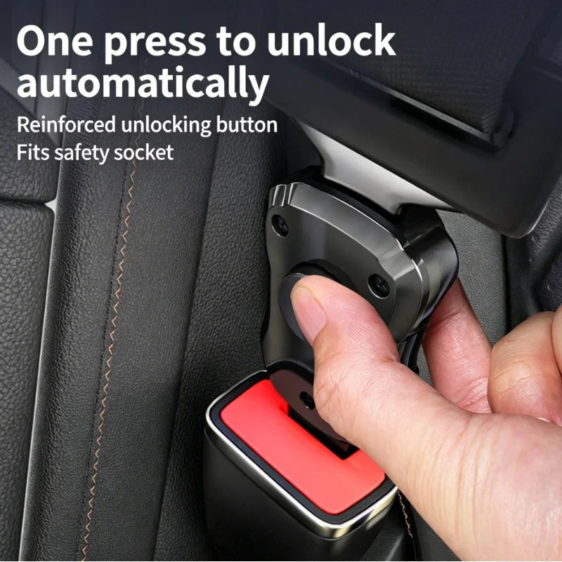 Universal Car Seat Belt Extender Buckle Clip 2 Piece Set