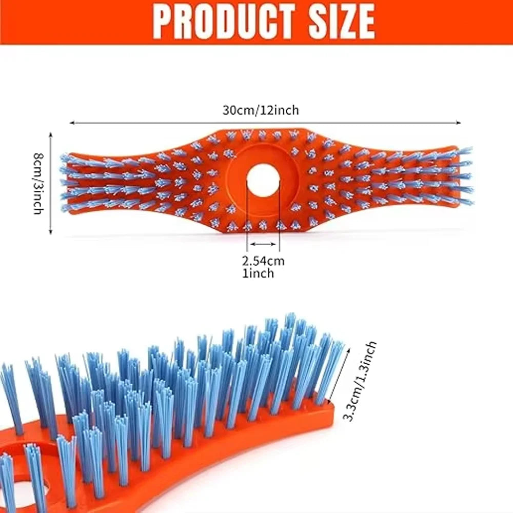 12-Inch Nylon Outdoor Surface Cleaning Brush for Trimmers