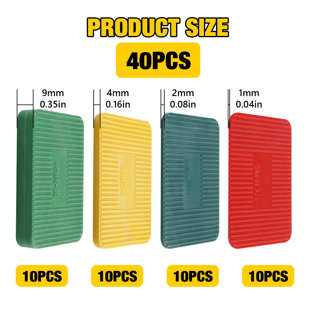 Plastic Leveling Shims and Wedges for Furniture and Windows - 8