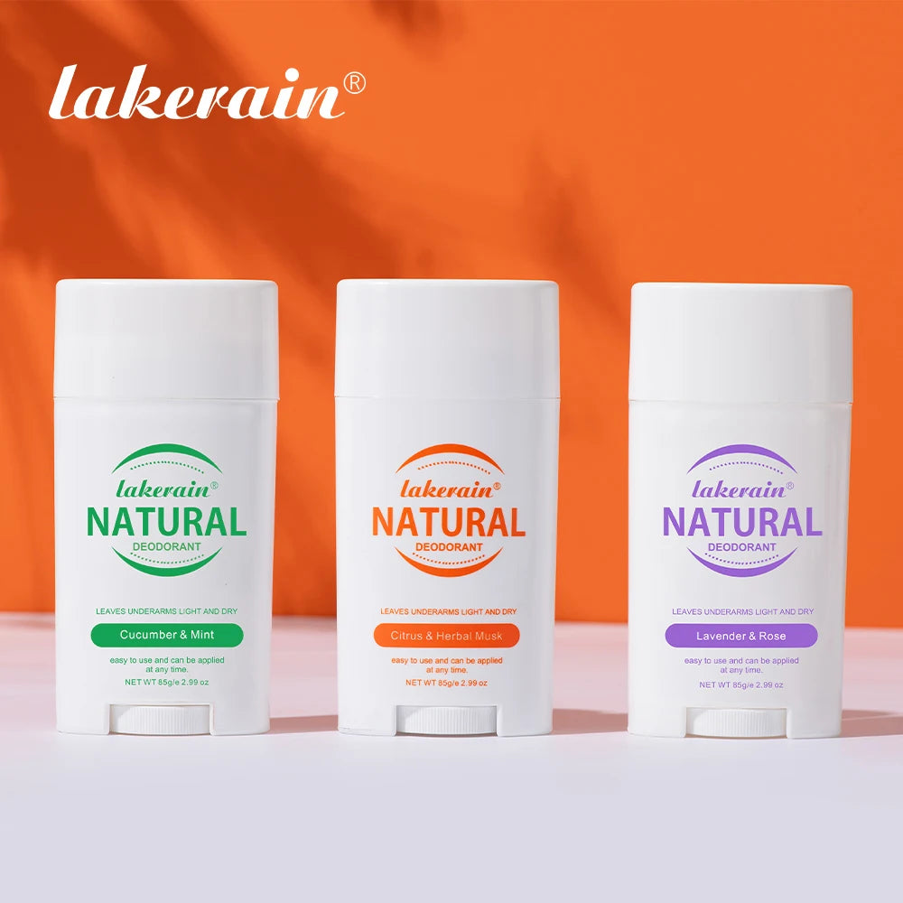 Long-Lasting Natural Solid Deodorant Stick for Men and Women