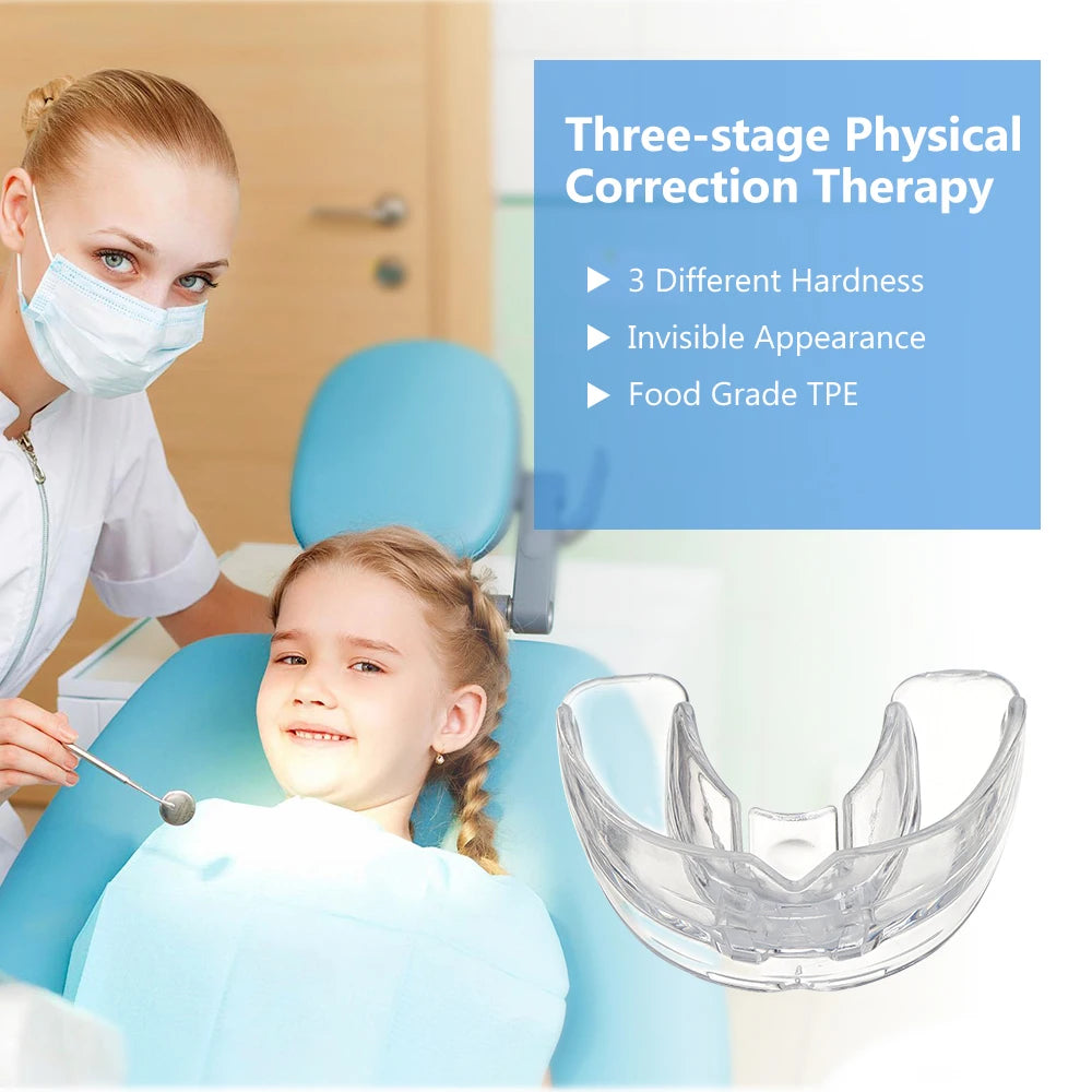 3-Stage Kids Dental Orthodontic Alignment Trainer and Retainer Set