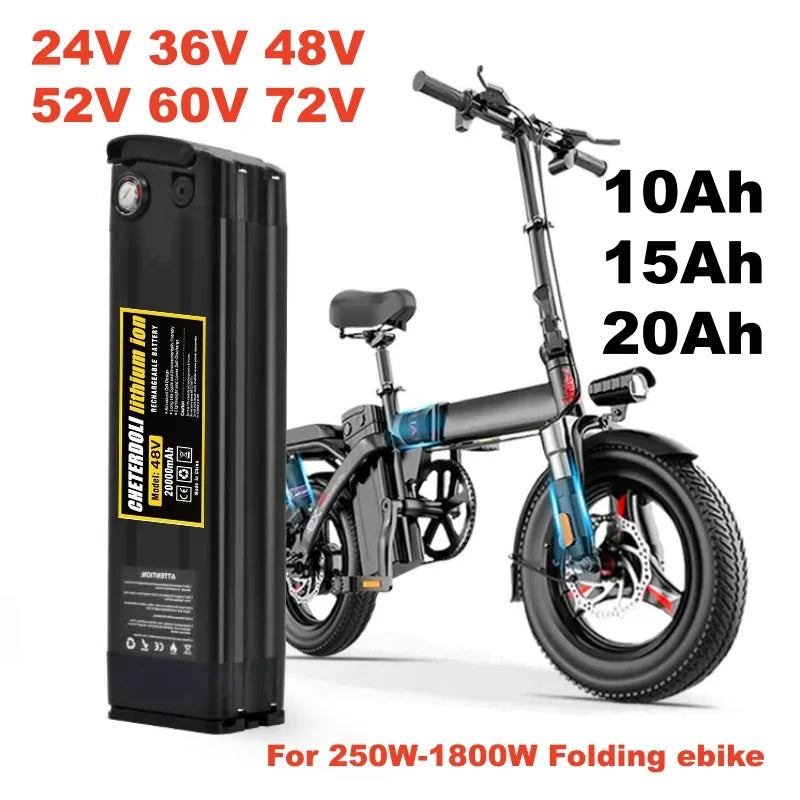 Silver Fish Lithium Battery Pack for Folding Electric Bikes