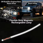 Flexible Silicone LED Work Light Rechargeable USB-C Handheld Flashlight