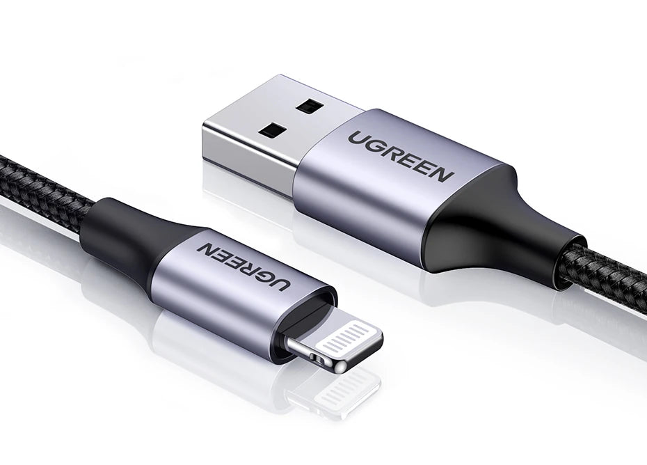 MFi Certified 2.4A Fast Charging USB to Lightning Cable - 15
