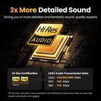 Adaptive Noise Cancelling Wireless Earbuds with LDAC Hi-Res Audio