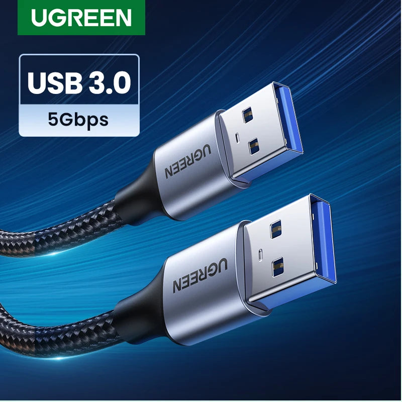 USB 3.0 Male to Male Extension Cable 5Gbps High-Speed Data Transfer