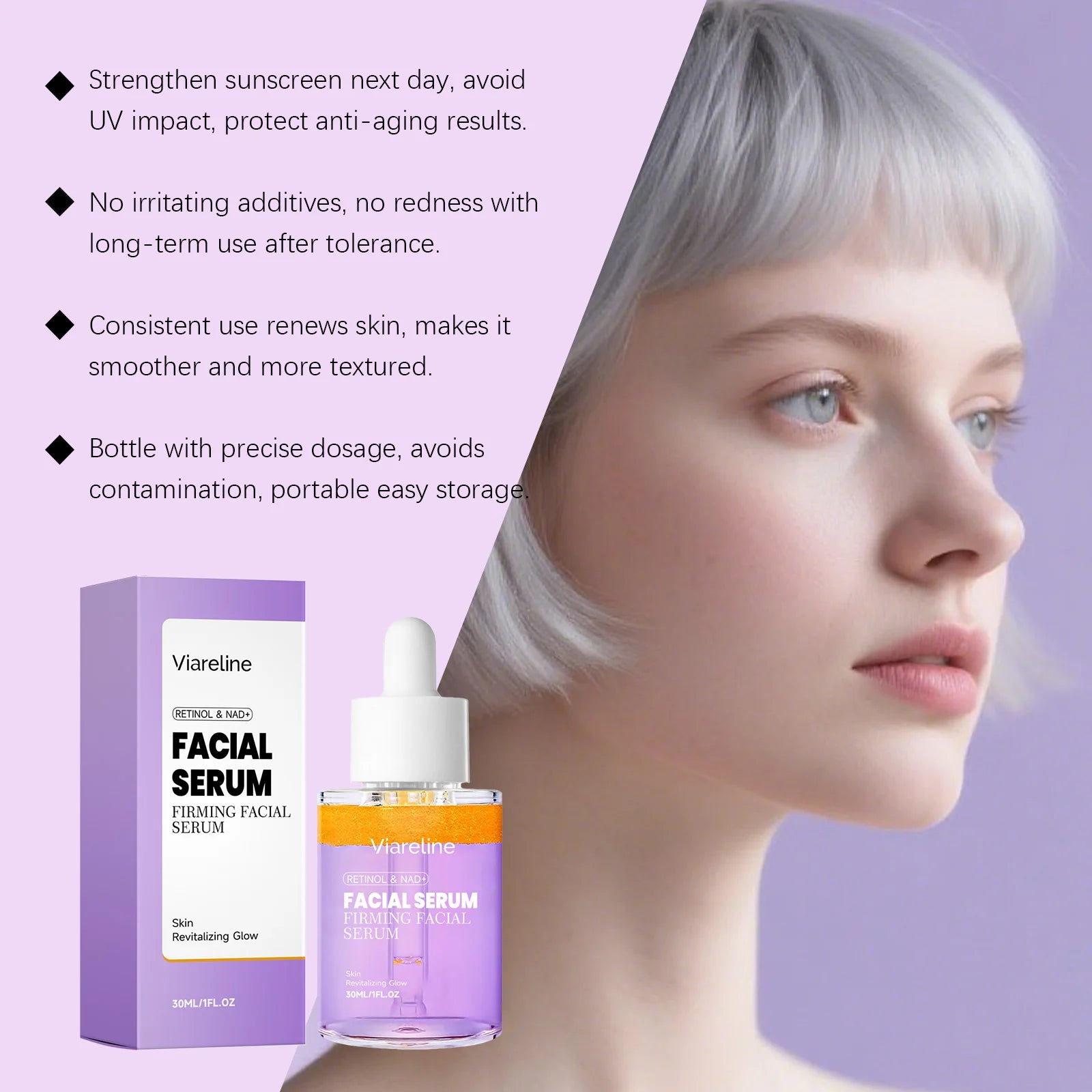 Retinol Anti-Aging Facial Serum for Firming and Brightening - 11