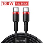 100W USB-C to USB-C Fast Charging and Data Cable