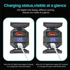 Motorcycle 100W Bidirectional USB Charger with Voltmeter and Switch