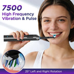 Rechargeable Electric Toothbrush with 5 Modes and 4 Brush Heads