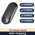 4 Channel Multi Frequency Wireless Cloning Garage Door Remote Control