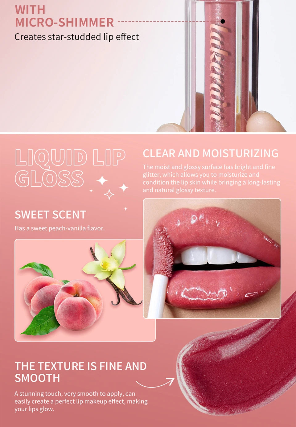 Hydrating Shimmer Lip Gloss for Plump and Moisturizing Finish