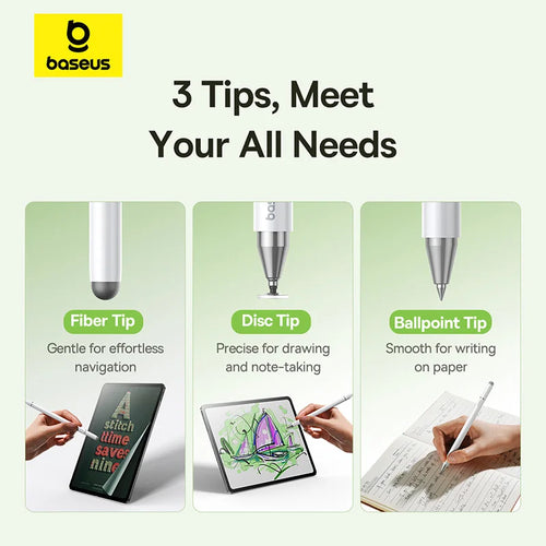 3-in-1 Universal Capacitive Stylus Pen for Touch Screens