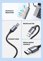 USB 3.0 to Gigabit Ethernet Adapter with 3-Port USB Hub