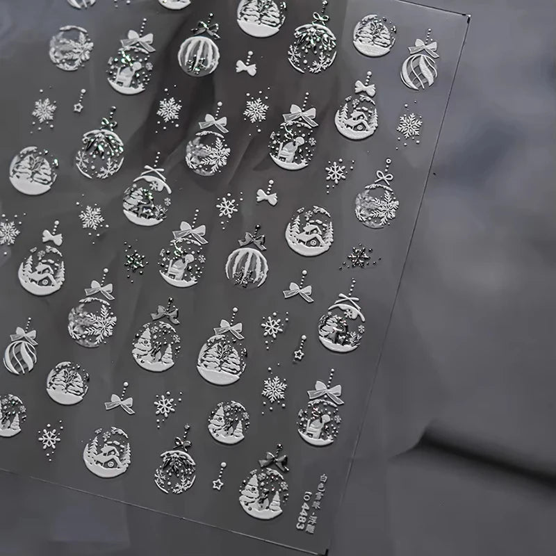 Christmas Cartoon Nail Art Decals