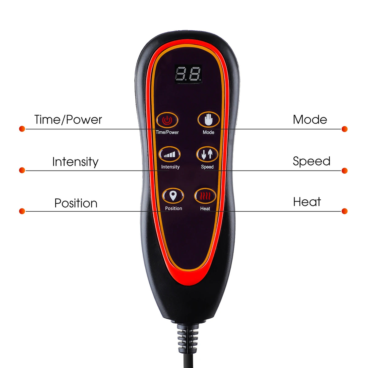 Full-Body Electric Heated Massage Chair Cushion