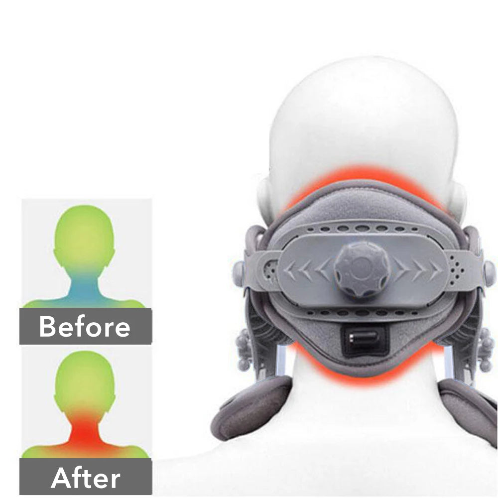 Heated Adjustable Cervical Neck Traction Stretcher