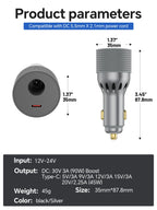 Starlink Mini 90W DC Power Cable 45W Type-C Car Charger 12V-24V