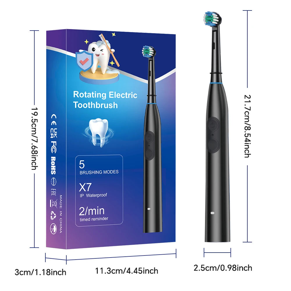 Rechargeable Rotating Electric Toothbrush with 5 Modes - 15
