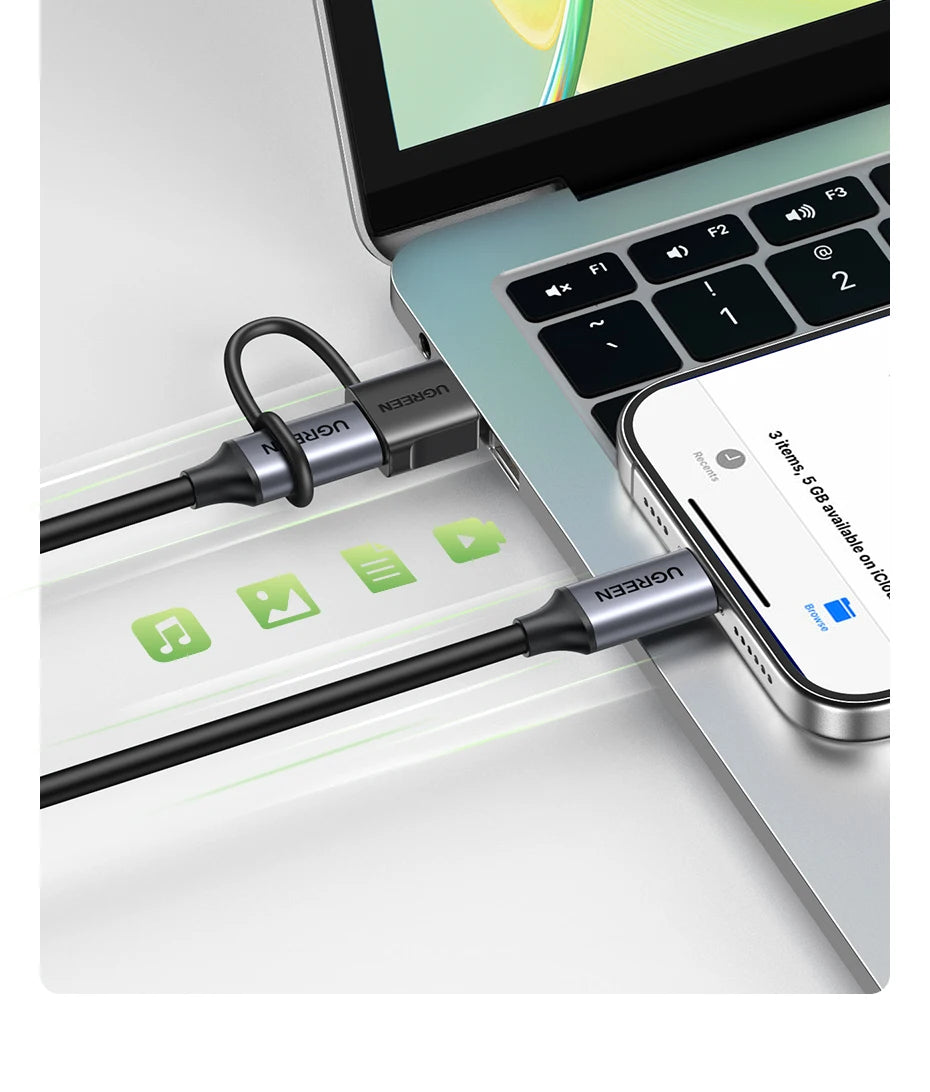 USB-A to USB-C OTG Data Transfer Adapter