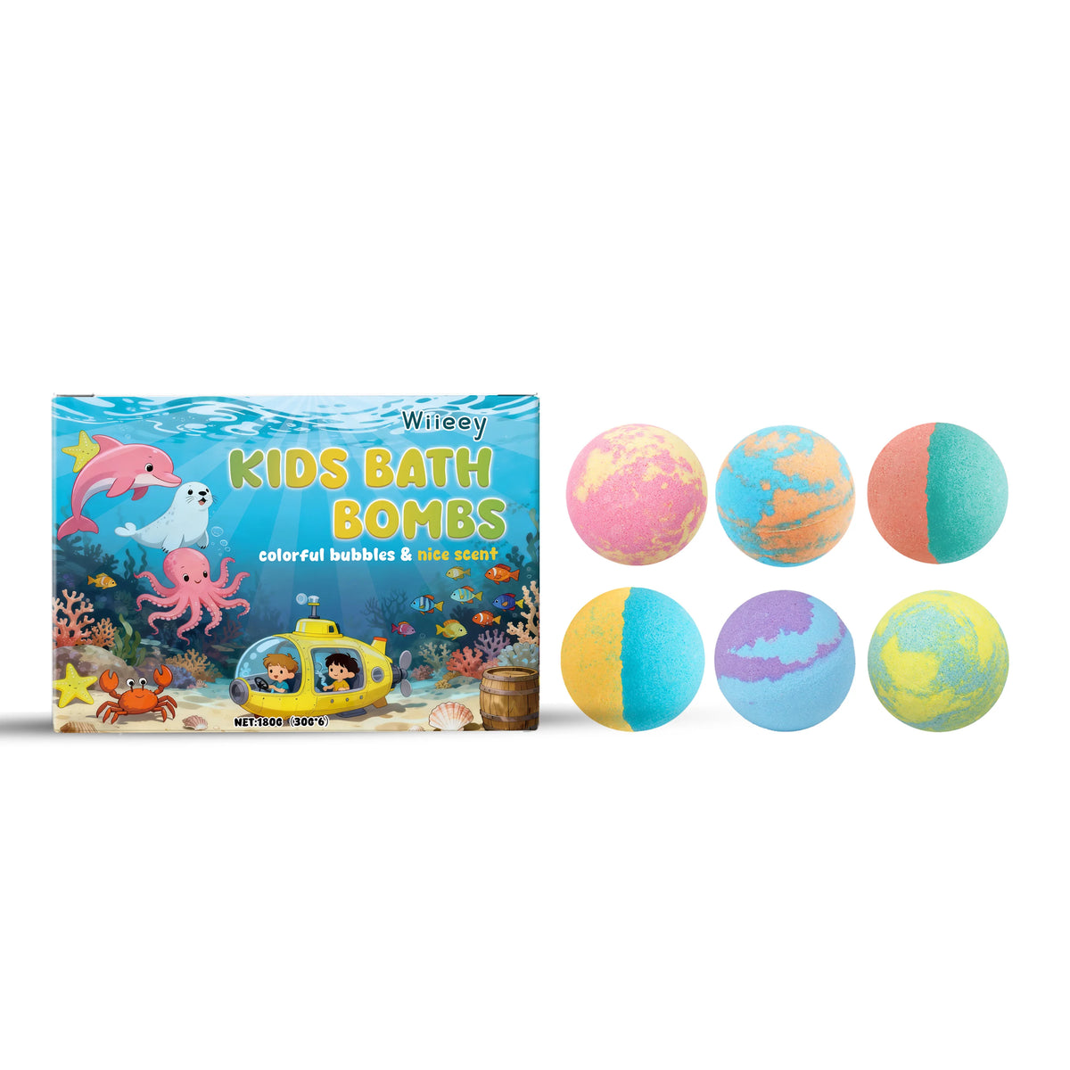 Moisturizing Fizzy Bath Bombs for Kids