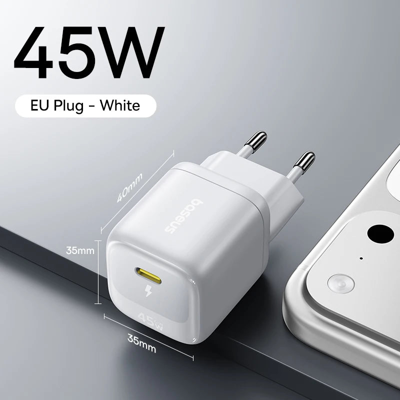 45W GaN USB-C Fast Wall Charger for Smartphones and Tablets - 19