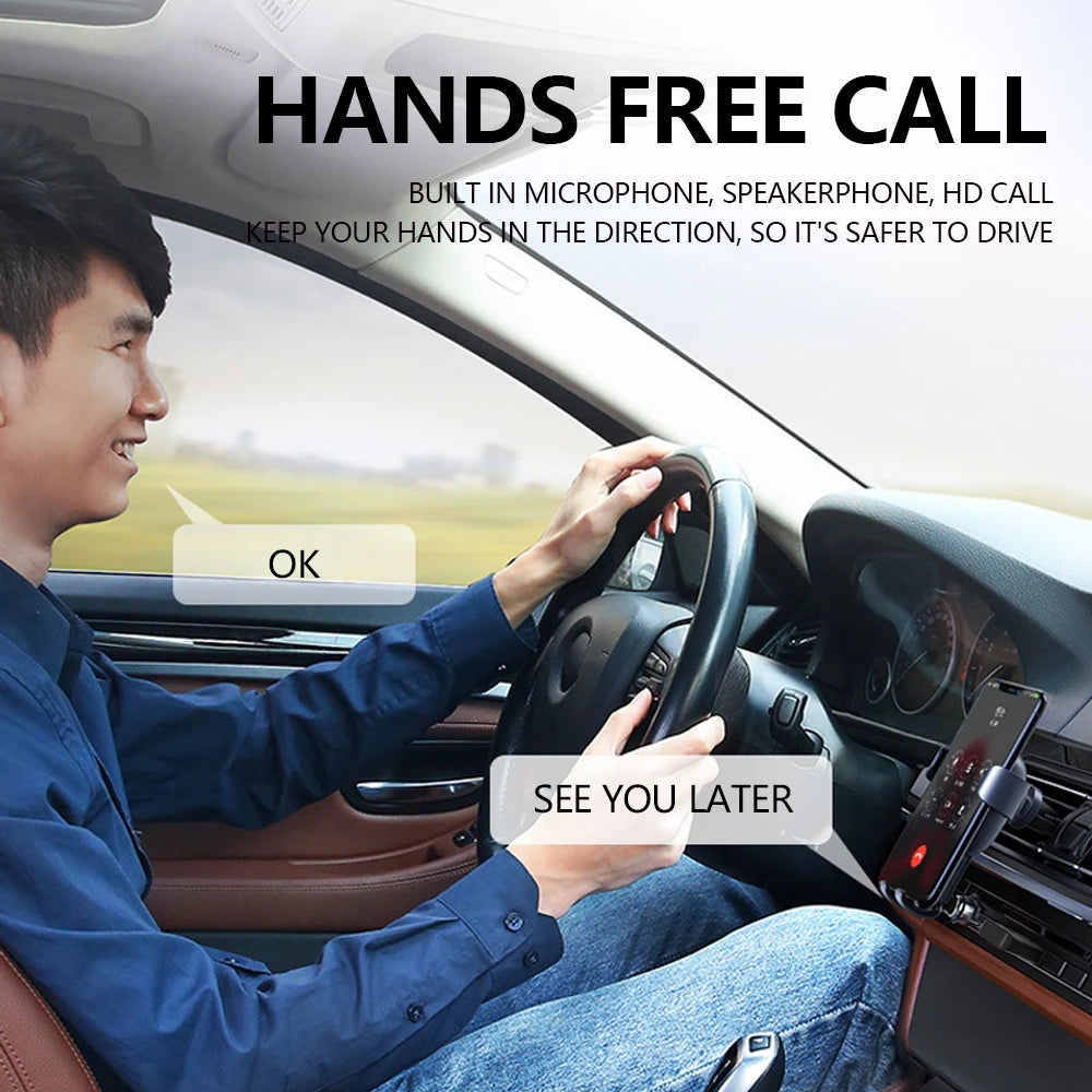 Bluetooth 5.1 Car FM Transmitter and Wireless Audio Receiver - 6