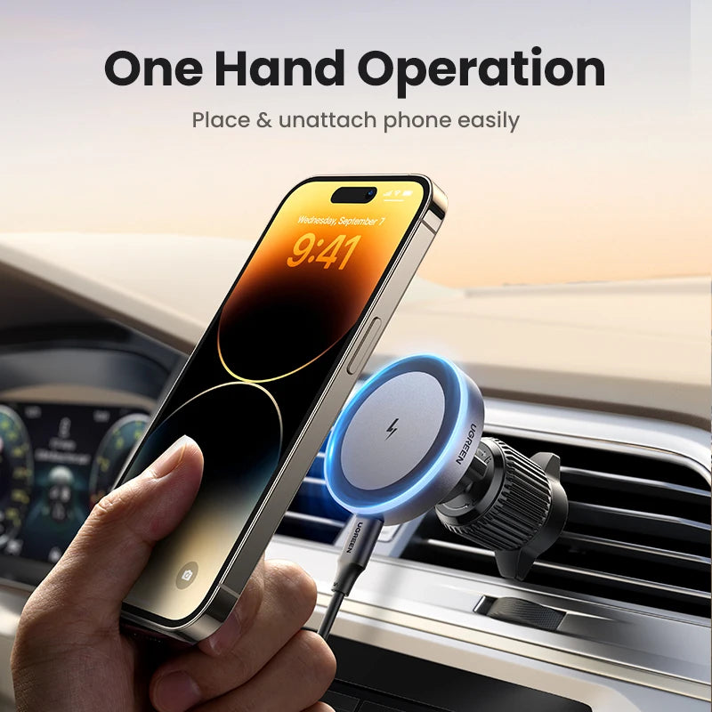 Magnetic Wireless Car Charger for iPhone
