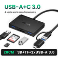 2-in-1 USB 3.0 SD and Micro SD Memory Card Reader Adapter