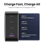 100W GaN USB-C Fast Wall Charger for Laptops and Smartphones
