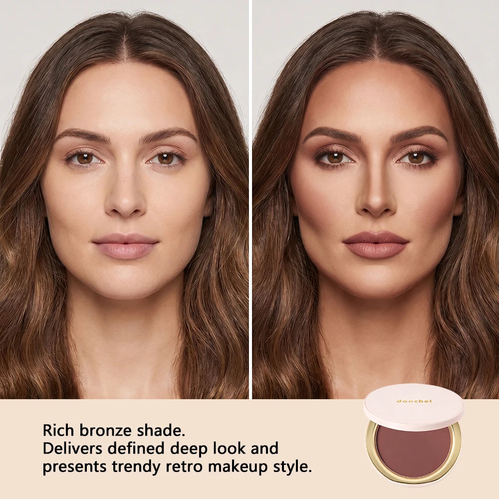 Soft Matte Bronzer Powder for Natural Face Contouring