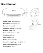 Open-Ear Wireless Sport Headphones with 52-Hour Battery Life