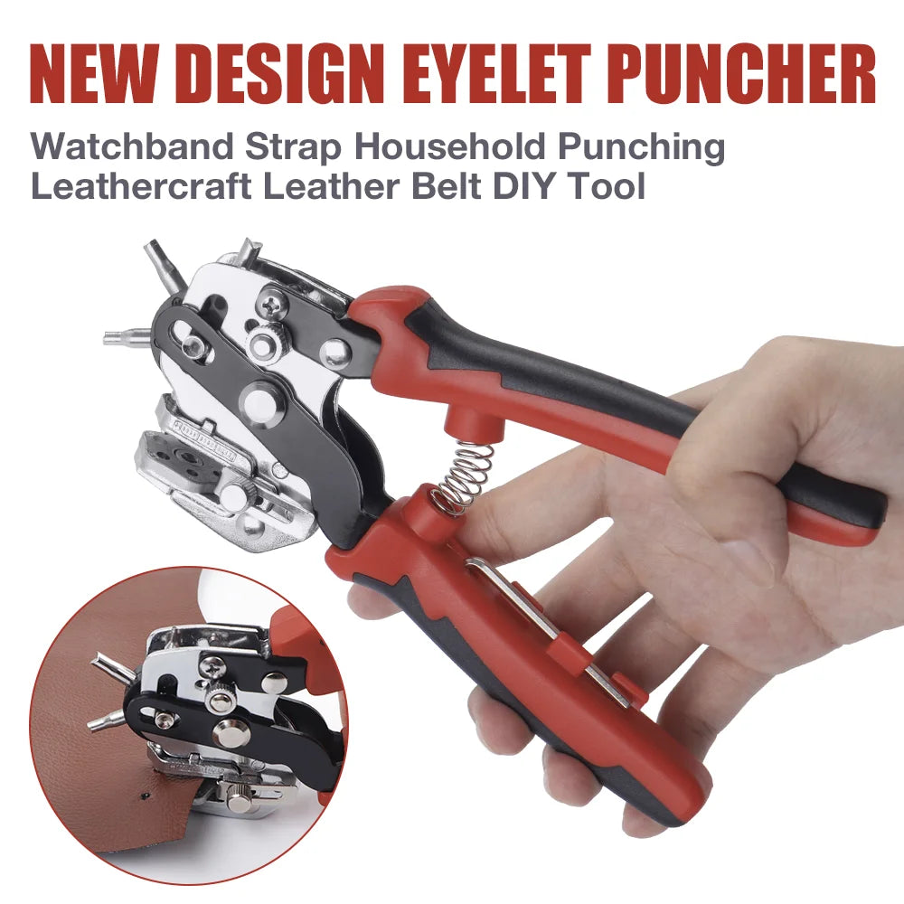 Heavy-Duty Rotary Leather and Belt Hole Puncher - 1