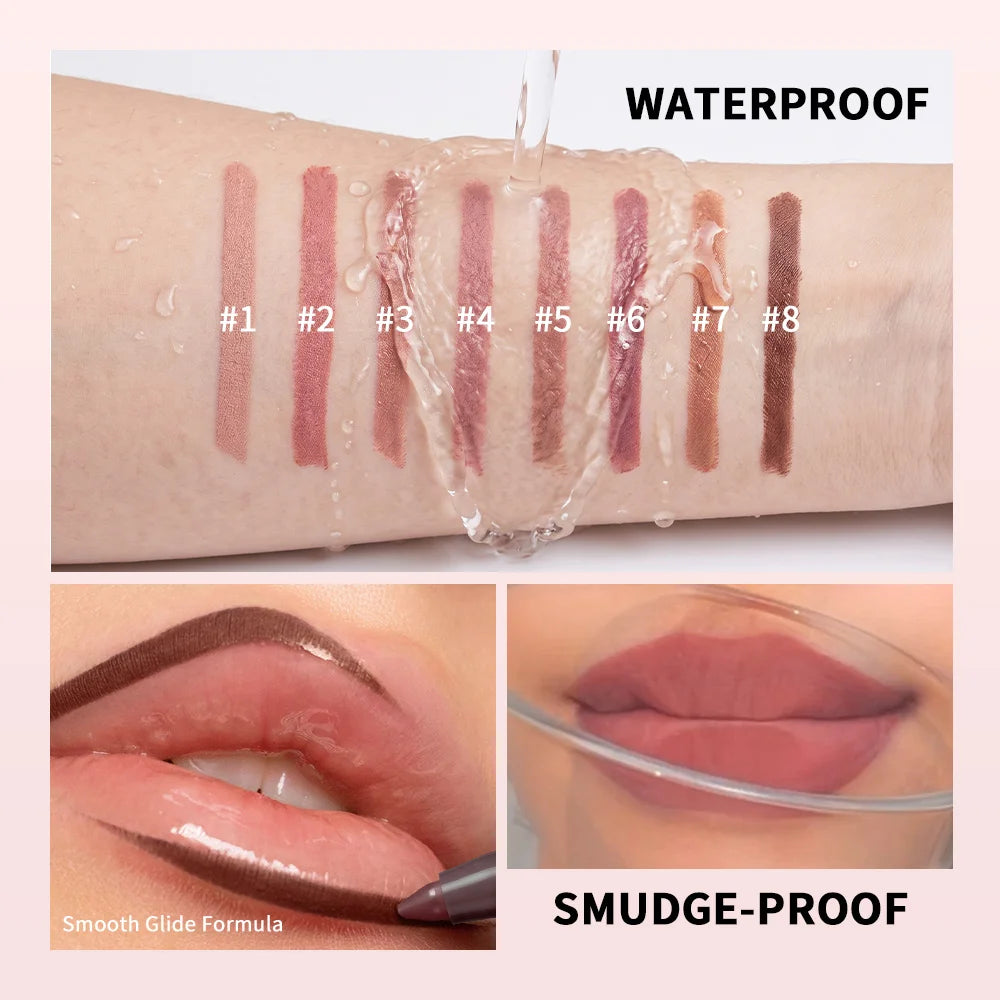 Waterproof Matte Lip Liner Pencil for Long-Lasting Contouring