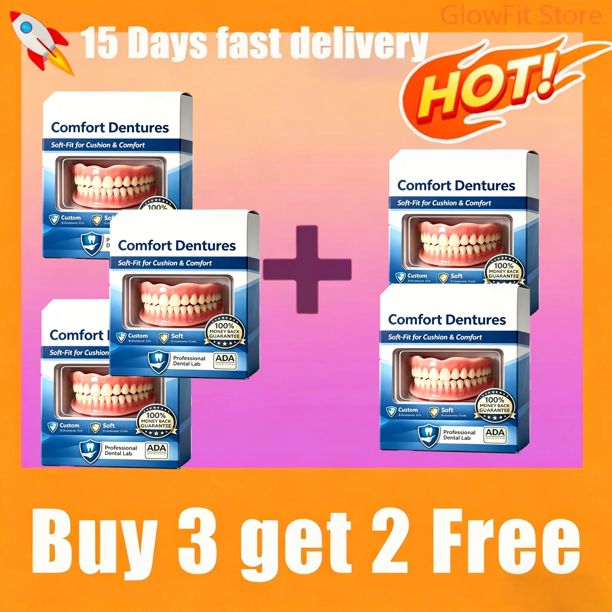 Soft Silicone Snap-On Dentures for Instant Realistic Smile - 7