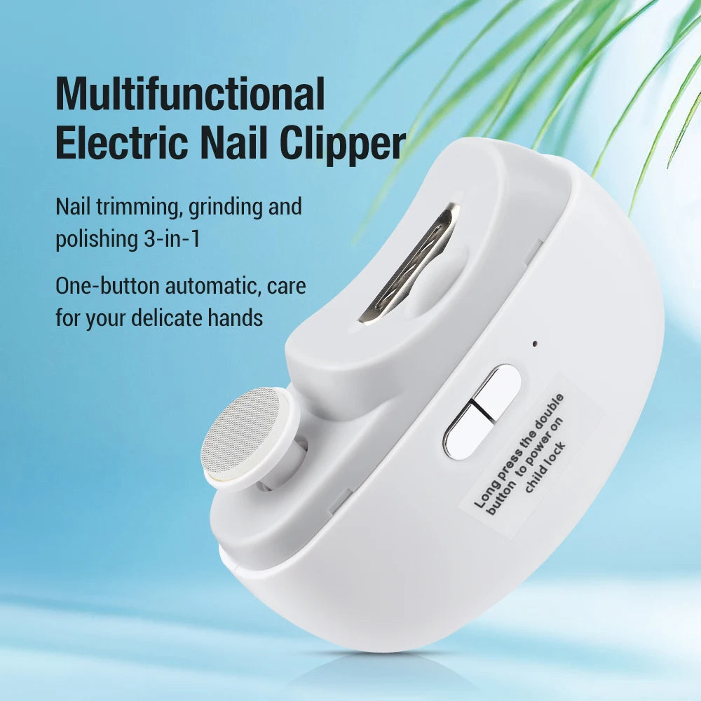Electric Automatic Nail Clipper and Trimmer with Built-in Light - 7