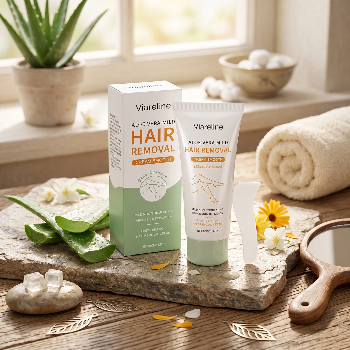 Aloe Vera Painless Hair Removal Cream for Whole Body