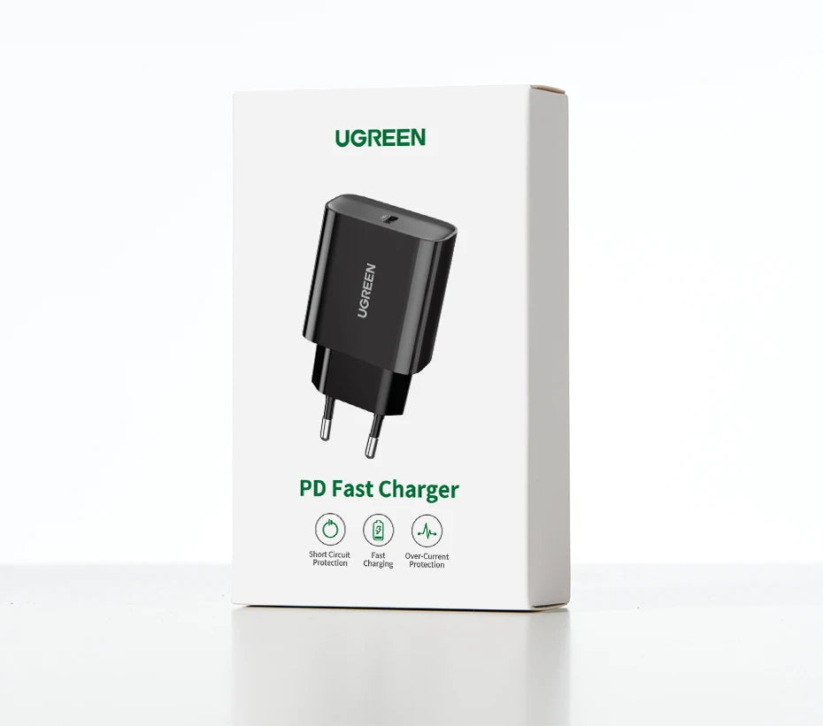 20W USB-C PD Fast Wall Charger for Smartphones and Tablets - 17