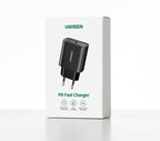 20W USB-C PD Fast Wall Charger for Smartphones and Tablets