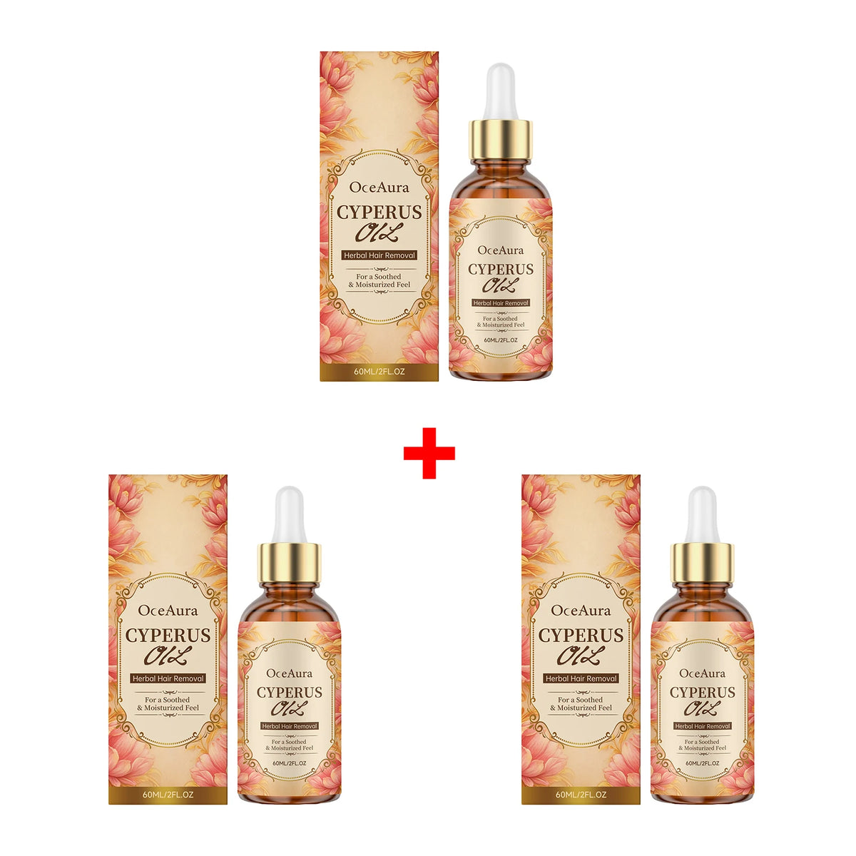 Cyperus Oil Hair Growth Inhibitor and Moisturizing Body Serum