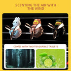 Bear Pilot Rotating Propeller Car Vent Air Freshener Fragrance Diffuser