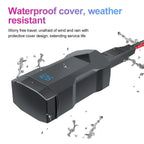 48W Dual USB-C & USB-A Motorcycle Phone Charger with Voltmeter