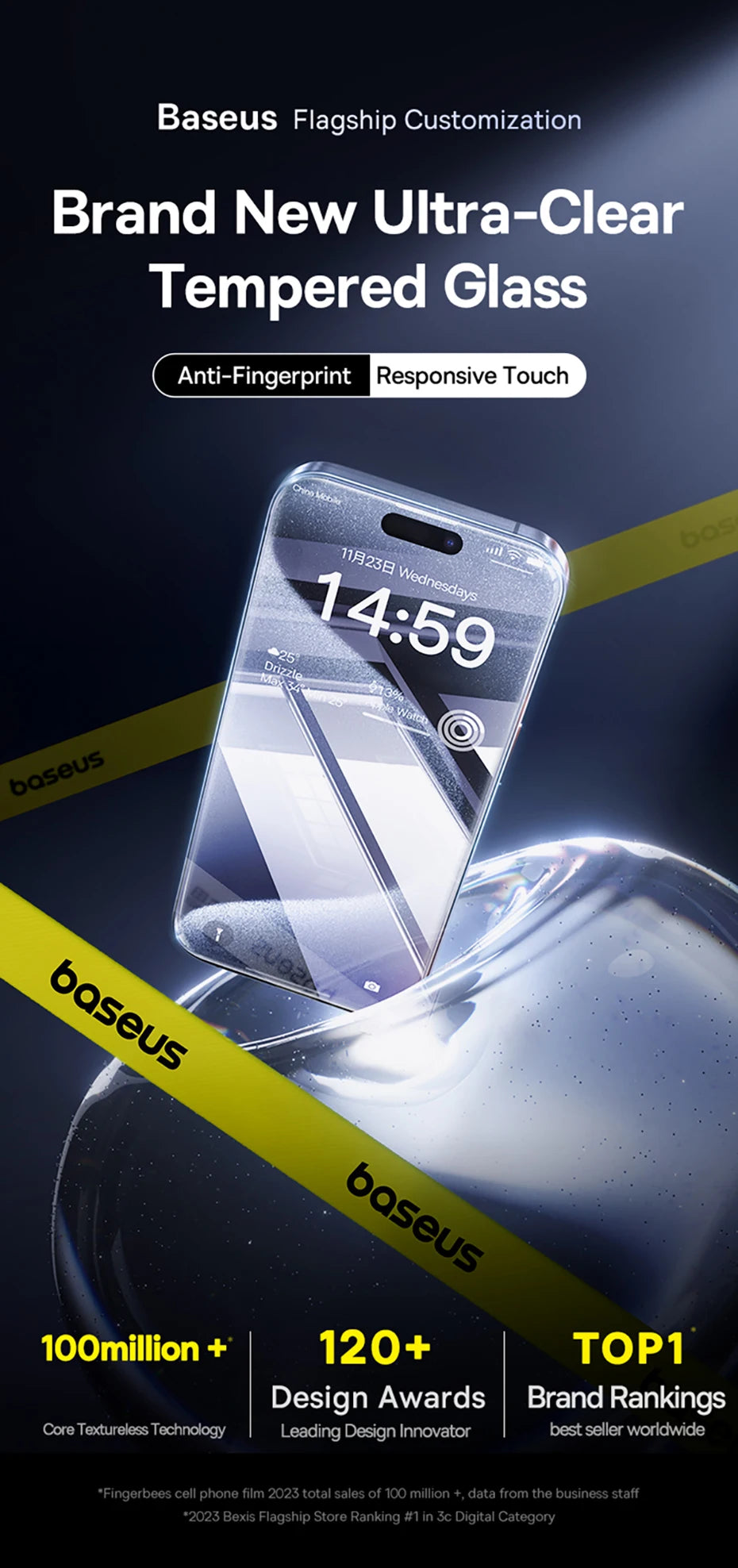 Tempered Glass Screen Protector with Easy-Installation Tool