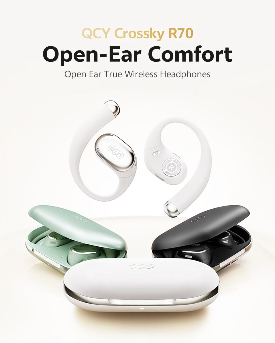 Open-Ear Wireless Sport Headphones with 52-Hour Battery Life